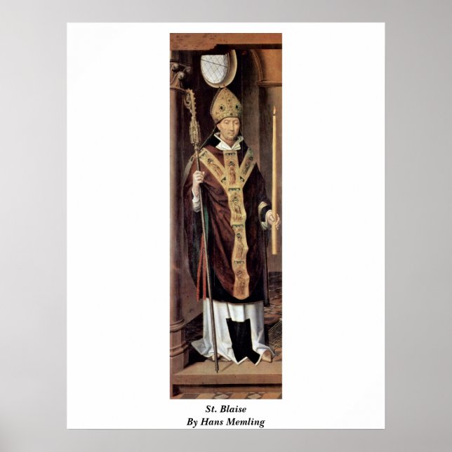 Affiches St. Blaise Par Hans Memling (Devant)