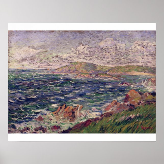 Affiches St. Briac, 1885 (huile sur toile) (Devant)