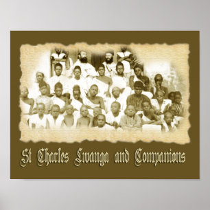 AFFICHES ST CHARLES LWANGA ET COMPAGNONS