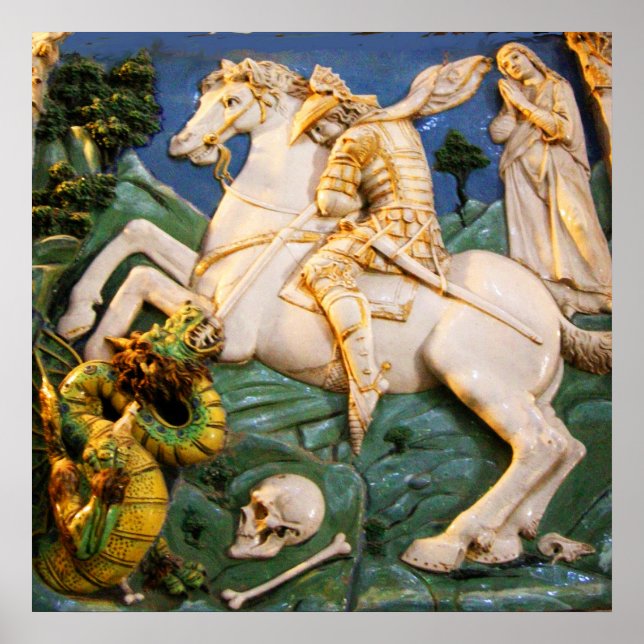 Affiches St. George, Dragon et Princesse (Devant)