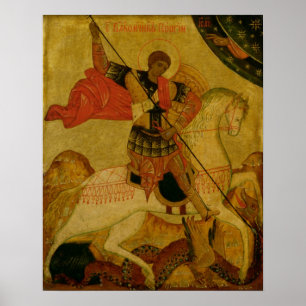Affiches St George massacrant le dragon