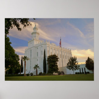Affiches St George Utah, LDS Temple
