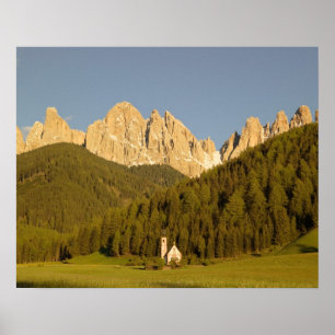 Affiches St Giovanni, Val di Funes, Dolomites, Italie