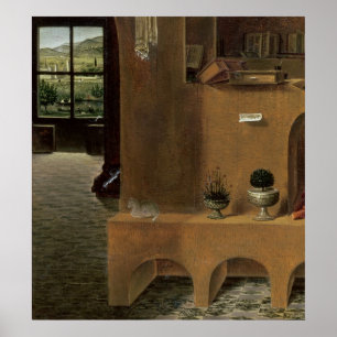 Affiches St. Jérôme dans son étude, c.1475