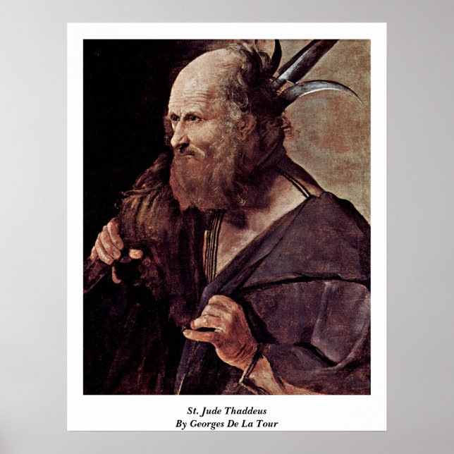 Affiches St. Jude Thaddeus Par Georges De La Tour (Devant)