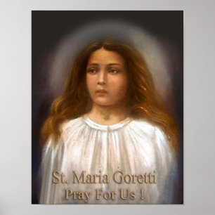 Affiches St Maria Goretti, martyre pour la pureté,