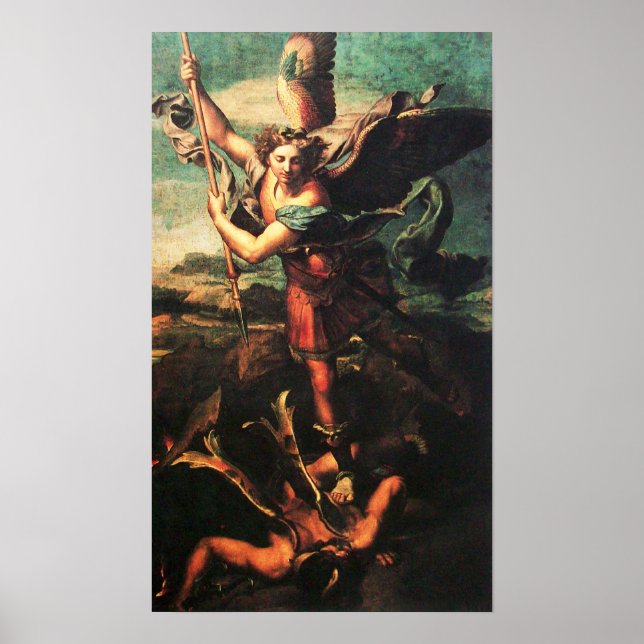 Affiches St MICHAEL ARCHANGEL VANGUISHING SATAN (Devant)