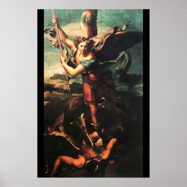 Affiches St MICHAEL ARCHANGEL VANGUISHING SATAN (Devant)