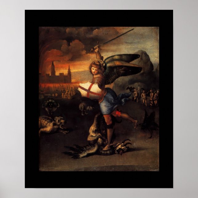 Affiches St MICHAEL ET LE DRAGON (Devant)