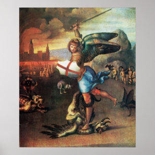 Affiches St MICHAEL ET LE DRAGON