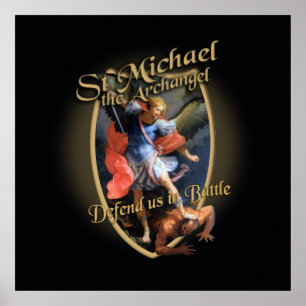 AFFICHES ST MICHAEL L'ARCHANGEL NOUS DÉFEND DANS LA BATAILL