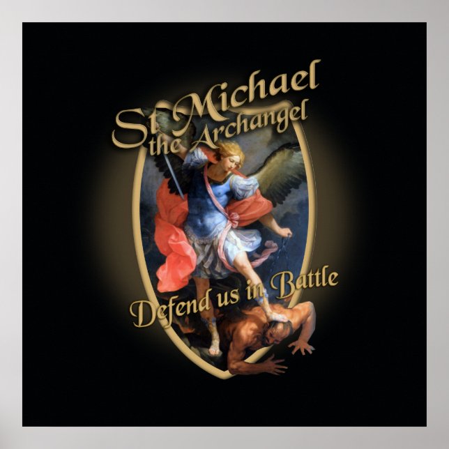 AFFICHES ST MICHAEL L'ARCHANGEL NOUS DÉFEND DANS LA BATAILL (Devant)