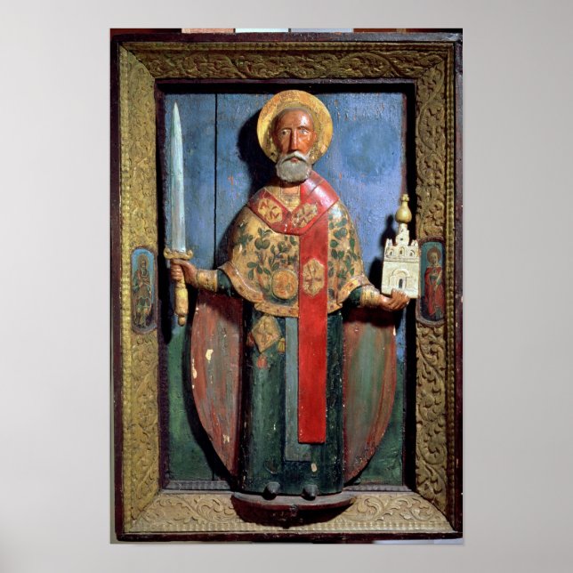 Affiches St. Nicholas of Mozhaisk, Yaroslavl School (Devant)