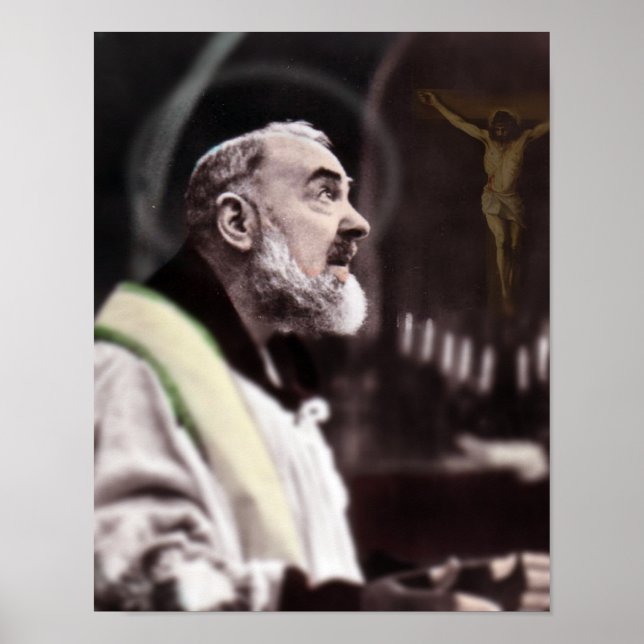 Affiches St Padre Pio à la messe. (Devant)