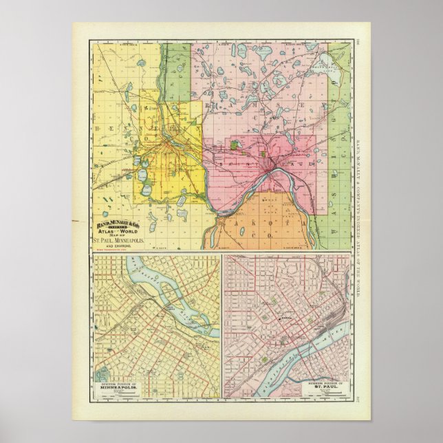 Affiches St. Paul, Minneapolis, Minnesota (Devant)