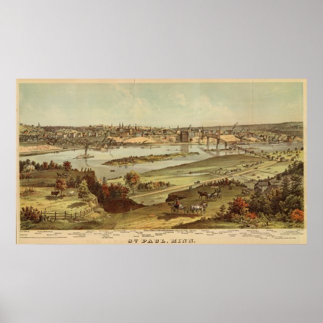 Affiches St. Paul, Minnesota Lithographie 2 (Devant)