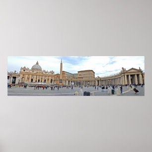 Affiches St. Peters Square in Vatican City Panoramic Photo