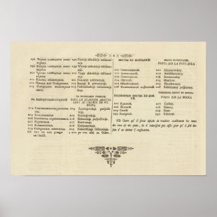 Affiches St Petersbourg, page d'index de page 3 de titre de