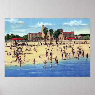 Affiches St Petersburg Floride Vinoy Park Hotel Beach