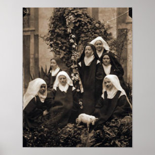 Affiches St Therese et les nonnes de Lisieux.