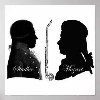 Affiches Stadler et Mozart Clarinet