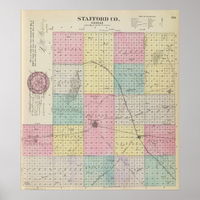 Affiches Stafford County, Kansas (Devant)