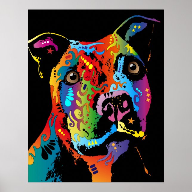 Affiches Staffordshire Bull Terrier (Devant)