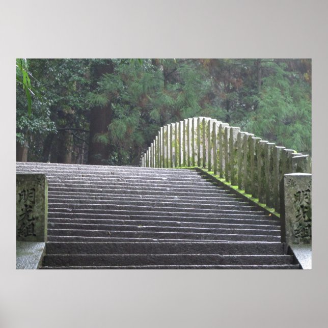 Affiches Stairs on Mt. Kurama (Devant)