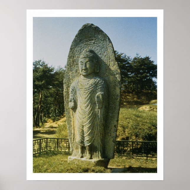 Affiches Standing Bouddha at Ch'olch'on-ni, Naju, 10th cent (Devant)