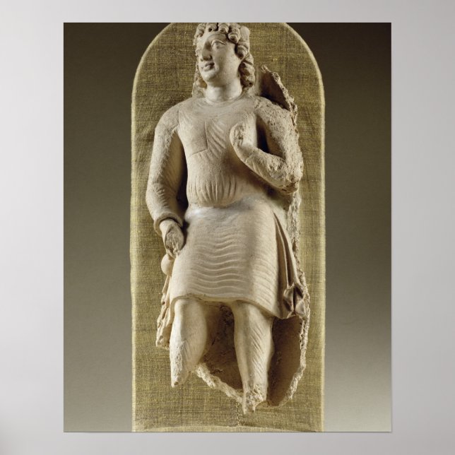 Affiches Standing youth or Maitreya, Gandhara (stucco) (Devant)