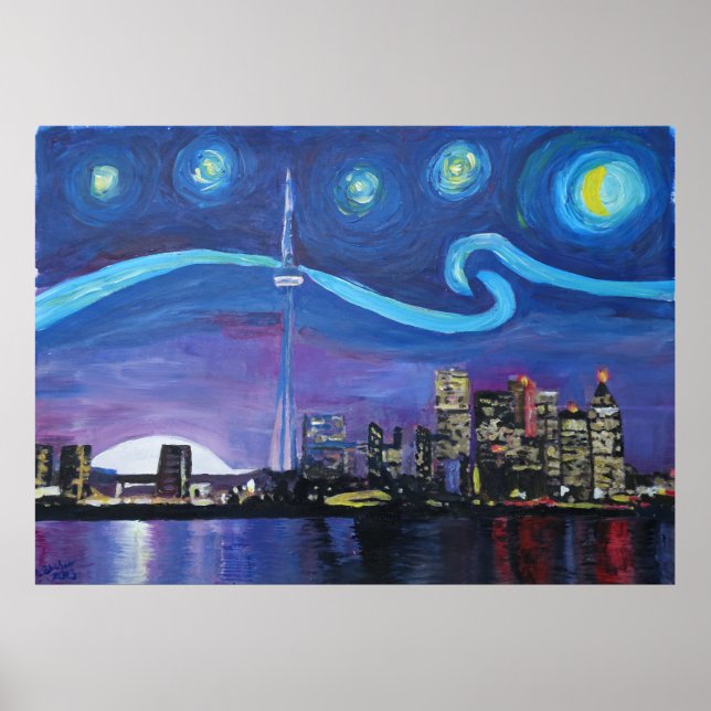 Affiches Starry Night à Toronto (Devant)