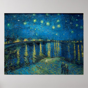 Affiches Starry Night Over the Rhone par Vincent van Gogh