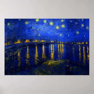 Affiches Starry Night Over the Rhone Print