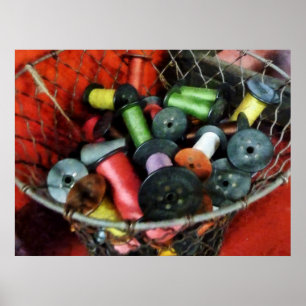 Affiches STARTING UNDER $20 - Wire Basket With Thread