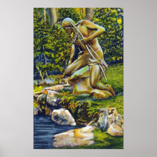 Affiches State Park Statue indienne (Devant)