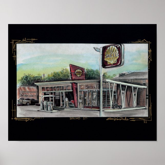 Affiches Station Broad St Shell (Devant)