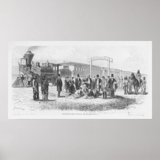 Affiches Station dans la prairie : Le 100e méridien (Devant)