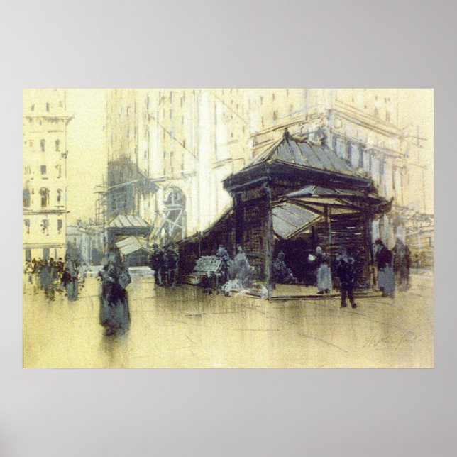 Affiches Station de métro New York 1912 (Devant)