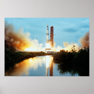 Affiches Station spatiale Skylab - Lancement Saturn V
