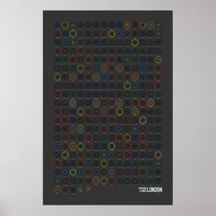 Affiches Stations & Lignes : Londres (Sombre)