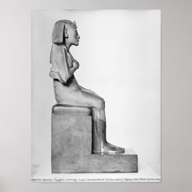 Affiches Statue assise d'Amenophis IV (Devant)