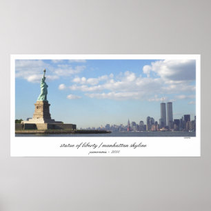 Affiches Statue de copie de World Trade Center de liberté