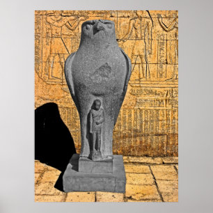 Affiches Statue de Horus, Edfu, Égypte (1)