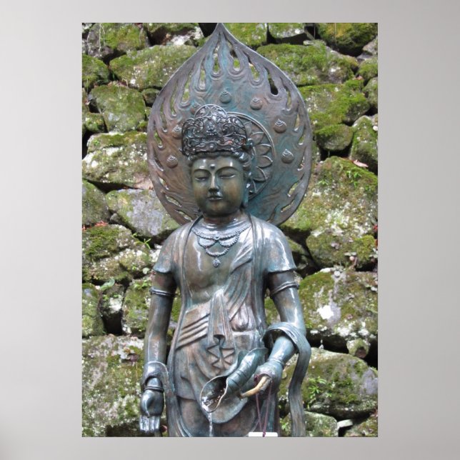Affiches Statue de Kannon (Kwan Yin) sur le mont Kurama (Devant)