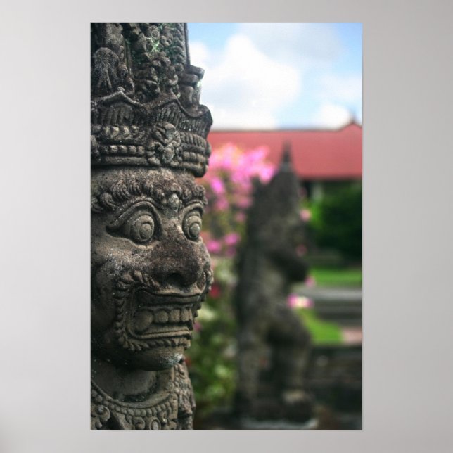 Affiches Statue de la cour (Devant)