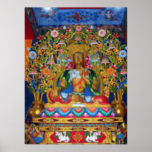 Affiches Statue de la déesse Tara verte de la compassion