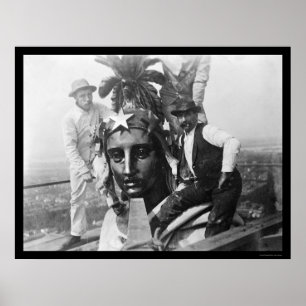 Affiches Statue de la Liberté au sommet du Capitole 1920