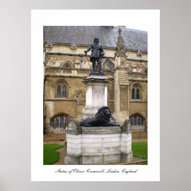 Affiches Statue de l'affiche Oliver Cromwell (Devant)