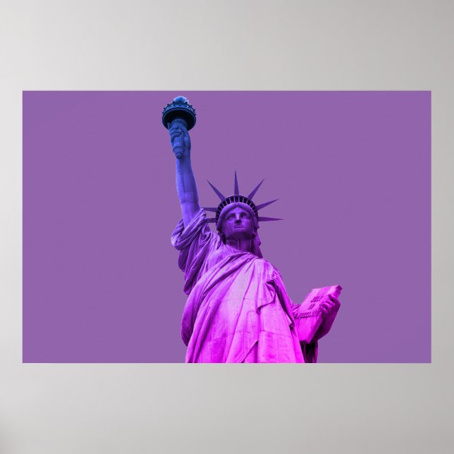 Affiches Statue de Liberty Pop Art (Devant)