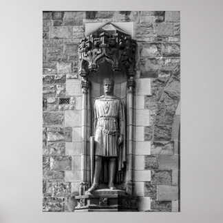 Affiches Statue de Robert le Bruce au château d'Édimbourg